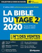 Couverture du livre « La bible du tage 2 (édition 2020) » de Attelan Franck et Benjamin Zaoui aux éditions Studyrama