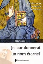 Couverture du livre « Je leur donnerai un nom éternel » de Marie-Eugene De L'Enfant-Jesus aux éditions Carmel