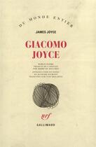 Couverture du livre « Giacomo Joyce » de James Joyce aux éditions Gallimard