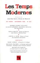 Couverture du livre « Revue Les temps modernes » de Collectif Gallimard aux éditions Gallimard