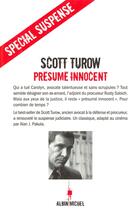 Couverture du livre « Presume innocent » de Turow-S aux éditions Albin Michel