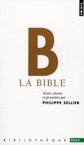 Couverture du livre « B la Bible » de Philippe Sellier aux éditions Points