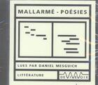 Couverture du livre « Mallarmé ; poésies » de D. Mesguich aux éditions De Vive Voix