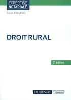 Couverture du livre « Droit rural (2e édition) » de Didier Krajeski aux éditions Defrenois