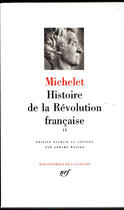 Couverture du livre « Histoire de la Révolution française ; 1792-1794 » de Jules Michelet aux éditions Gallimard