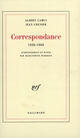 Couverture du livre « Correspondance, 1932-1960 » de Albert Camus et Jean Grenier aux éditions Gallimard