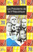 Couverture du livre « Presidents de la cinquieme republique (les) » de  aux éditions J'ai Lu