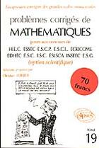 Couverture du livre « Mathematiques hec 1997 - tome 19 (option scientifique) » de Christian Leboeuf aux éditions Ellipses