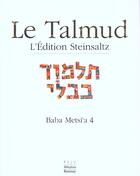 Couverture du livre « Baba metsi'a 4 ; talmud xvi » de Adin Steinsaltz aux éditions Ramsay