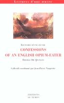 Couverture du livre « Les Confesssions D'Un Mangeur D'Opium » de Jean-Pierre Naugrette aux éditions Editions Du Temps