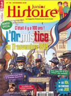 Couverture du livre « Histoire junior n 79 1918-2018 les 100 ans de l'armistice - novembre 2018 » de  aux éditions Histoire Junior