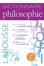 Couverture du livre « Dictionnaire de philosophie » de  aux éditions Larousse