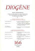 Couverture du livre « Diogene 166 » de Collectif Gallimard aux éditions Gallimard