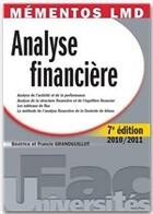 Couverture du livre « Analyse financière (édition 2010/2011) » de Beatrice Grandguillot et Francis Grandguillot aux éditions Gualino Editeur