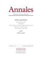 Couverture du livre « Annales histoire sciences sociales 2018/4 » de  aux éditions Ehess