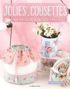 Couverture du livre « Jolies cousettes en feutre & en tissu » de Lauren Wright aux éditions De Saxe