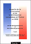 Couverture du livre « Aspects de la criminalite et de la delinquance constatees en france en 2002 t.1 » de  aux éditions Documentation Francaise