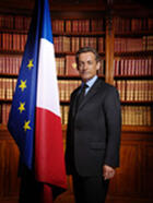 Couverture du livre « Portrait officiel de monsieur Nicolas Sarkozy, président de la république française » de Philippe Warrin aux éditions Documentation Francaise
