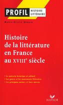 Couverture du livre « Histoire de la littérature en France au XVII siècle » de Maria-Susana Seguin aux éditions Hatier