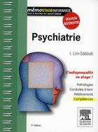 Couverture du livre « Psychiatrie ; l'indispensable en stage ! (2e édition) » de I Lim-Sabbah aux éditions Elsevier-masson