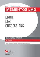 Couverture du livre « Droit des successions » de Renault-Brahinsky C. aux éditions Gualino Editeur