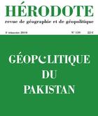 Couverture du livre « REVUE HERODOTE N.139 ; géopolitique du Pakistan » de Revue Herodote aux éditions La Decouverte
