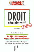 Couverture du livre « Droit Administratif ; 3e Edition » de Velley aux éditions Vuibert