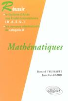 Couverture du livre « Mathematiques » de Truffault/Diard aux éditions Ellipses