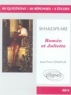 Couverture du livre « Roméo et Juliette de Shakespeare » de Damour aux éditions Ellipses Marketing