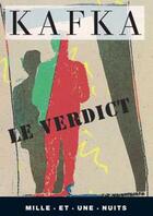 Couverture du livre « Le verdict » de Franz Kafka aux éditions Fayard/mille Et Une Nuits