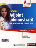 Couverture du livre « Concours adjoint administratif ; état, territorial, ville de Paris ; catégorie C (édition 2014) » de  aux éditions Nathan