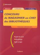 Couverture du livre « Concours De Magasinier En Chef Des Bibliotheques » de Jerome Brunet aux éditions Vuibert