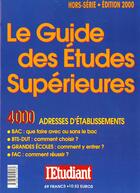 Couverture du livre « Guide des etudes superieures 2000 » de  aux éditions L'etudiant