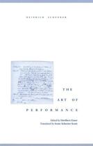 Couverture du livre « The Art of Performance » de Schenker Heinrich aux éditions Oxford University Press Usa