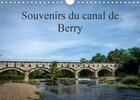 Couverture du livre « Souvenirs du canal de berry calendrier mural 2020 din a4 horizontal - le long du canal de berry cale » de Gaymard Alain aux éditions Calvendo