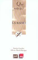Couverture du livre « Radio (la) » de Cavelier/Morel-Marog aux éditions Que Sais-je ?