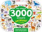 Couverture du livre « Ma valisette 3000 stickers animaux » de  aux éditions Kimane