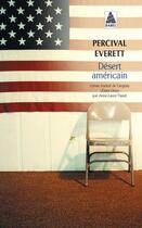 Couverture du livre « Désert américain » de Percival Everett aux éditions Actes Sud