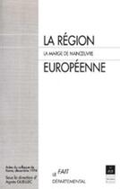 Couverture du livre « REGION EUROPEENNE » de Pur aux éditions Pu De Rennes