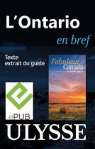 Couverture du livre « L'Ontario en bref » de  aux éditions Ulysse