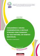 Couverture du livre « Chaudieres a micro cogeneration a moteur stirling fonctionnant au gaz naturel en habitat individuel » de  aux éditions Le Moniteur