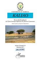 Couverture du livre « Décembre 2017 ; revue pluridisciplinaire de l'école normale supérieure de Maroua (Cameroun) ; série lettres et sciences humaines » de  aux éditions L'harmattan