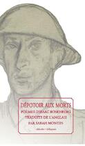 Couverture du livre « Depotoir aux morts - poemes de guerre » de Rosenberg Isaac aux éditions Alidades