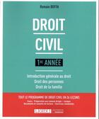 Couverture du livre « Droit civil ; introduction générale au droit, droit des personnes, droit de la famille » de Romain Boffa aux éditions Lgdj