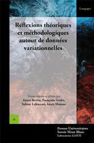 Couverture du livre « Reflexions theoriques et methodologiques autour de donnees variationnelles - actes du colloque dia v » de Colloque Dia aux éditions Universite De Savoie