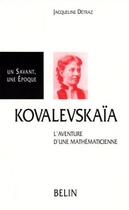 Couverture du livre « Kovalevskaia » de Detraz aux éditions Belin