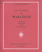 Couverture du livre « Le vicaire de wakefield » de Goldsmith/Nodie aux éditions Corti