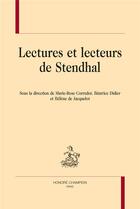 Couverture du livre « Lectures et lecteurs de Stendhal » de  aux éditions Honore Champion