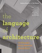 Couverture du livre « THE LANGUAGE OF ARCHITECTURAL DESIGN » de Simitch aux éditions Rockport