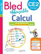 Couverture du livre « Bled effacable calcul ce2 » de Neumayer/Razet aux éditions Hachette Education